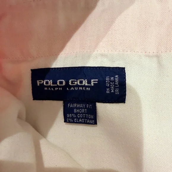 Polo Golf Ralph Lauren Mens 40 Pink Fairway Fit Pleated Cotton Stretch Shorts - Picture 4 of 9